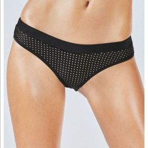 New Fabletics Valentina Bikini Bottom Black Size L